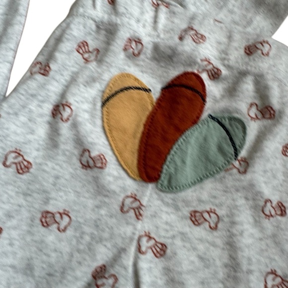 Carter’s Thanksgiving turkey Pajama Set Sleeper Outfit Baby Boy Girl 9M - Picture 2 of 4